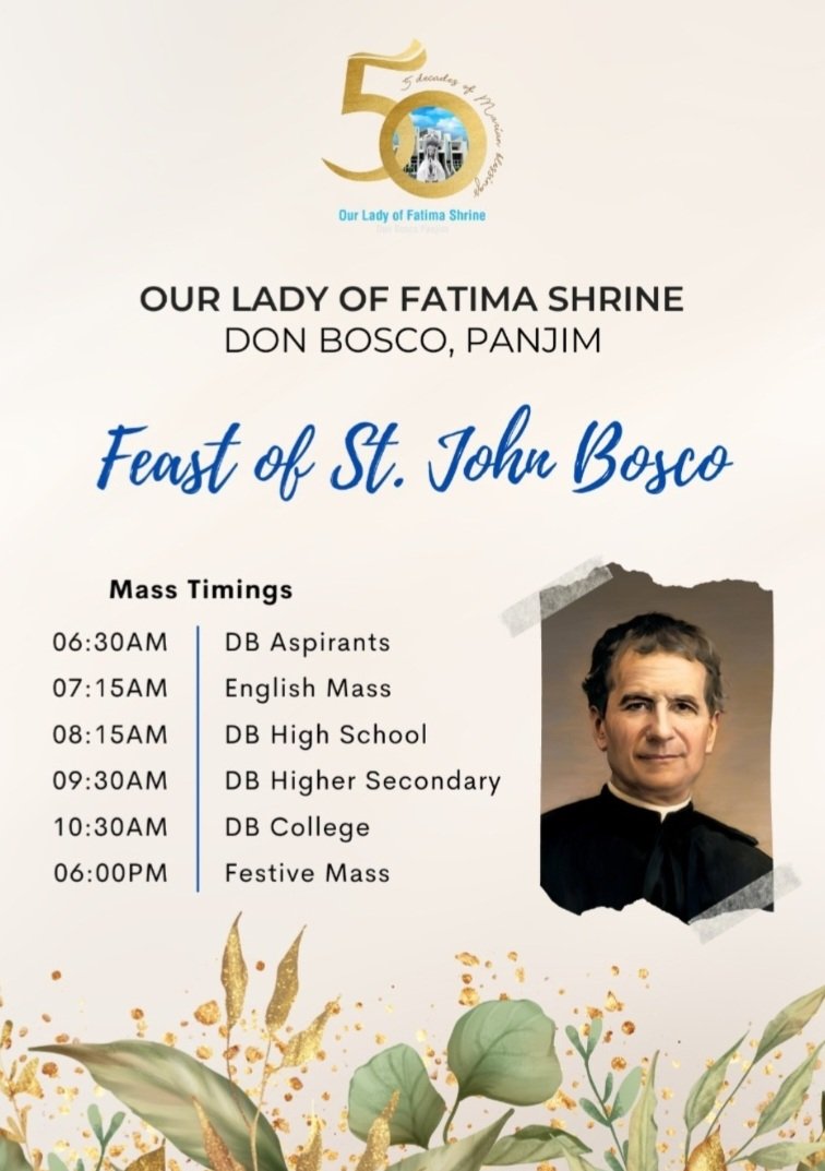 Feast of St. John Bosco - Event | Don Bosco Higher Secondary School, Panjim